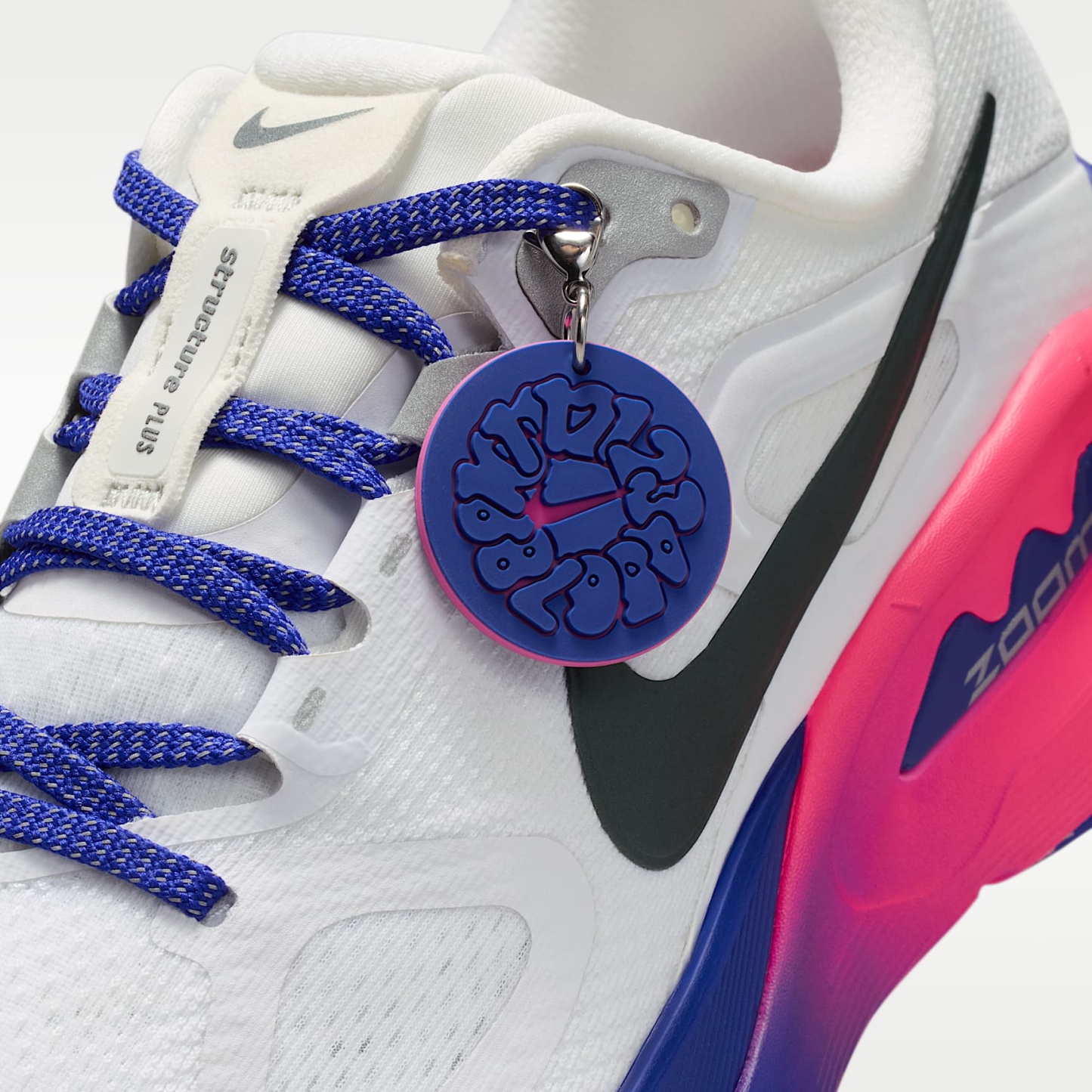 Nike Structure Plus SE Straßenlaufschuh (Damen) – Weiß/Concord/Hyper Pink/Anthracite