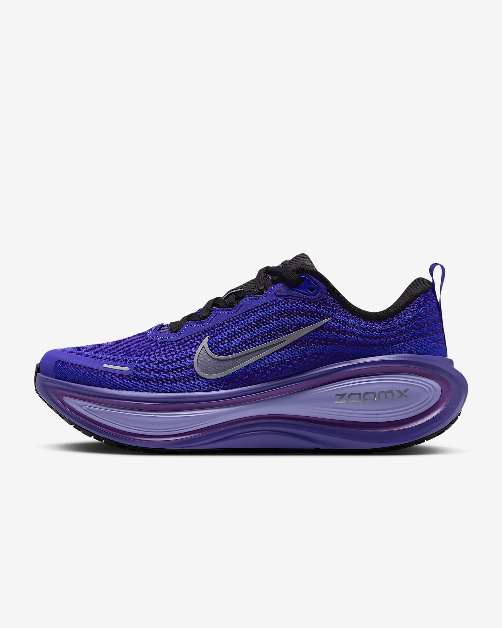 Nike Vomero Plus Straßenlaufschuh (Damen) – Schwarz/Persian Violet/Vivid Violet/Metallic Silver