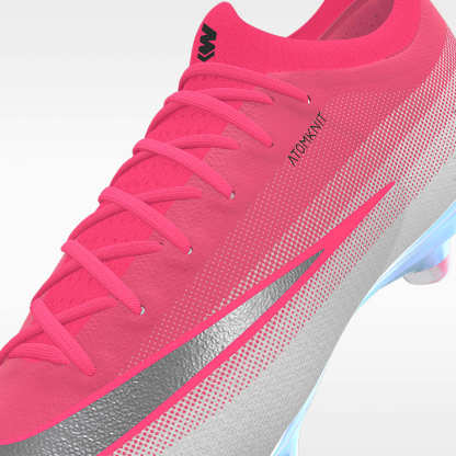 Nike Mercurial Vapor 17 Elite By You personalisierbarer Low-Top-Fußballschuh für normalen Rasen – Bright Crimson/Weiß [4510677869]