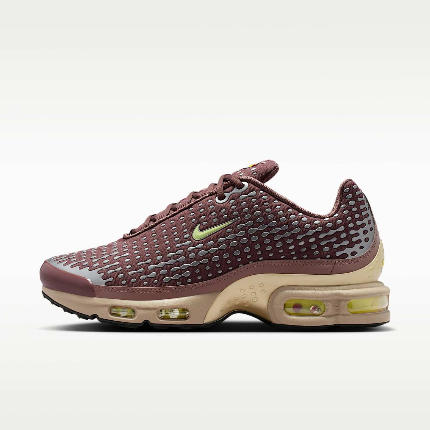 Nike Air Max Plus VII Schuh (Herren) – Plum Eclipse/Metallic Gold Grain/Schwarz/Barely Volt
