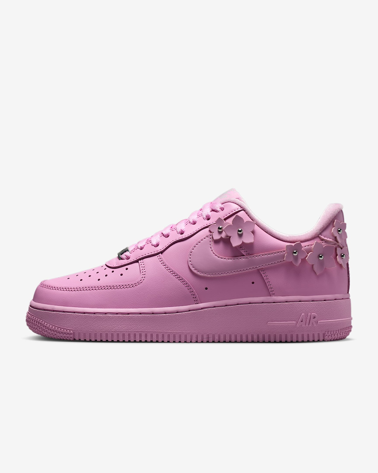Nike Air Force 1 '07 "Florette" Schuh (Damen) – Pink Rise/Pink Foam/Metallic Silver/Pink Rise