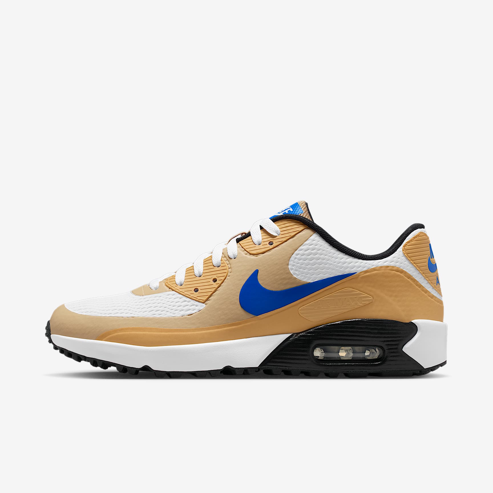 Nike Air Max 90 G Golfschuh – Weiß/Linen/Game Royal