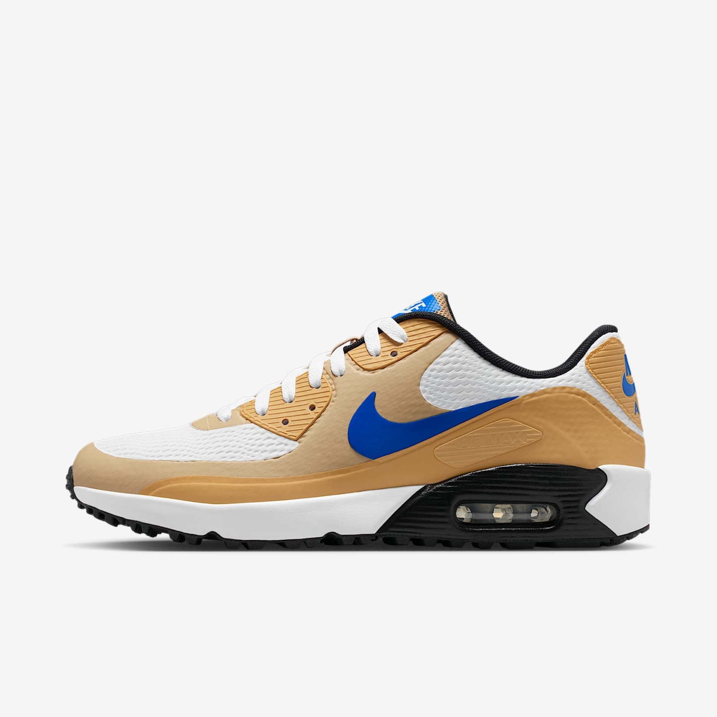 Nike Air Max 90 G Golfschuh – Weiß/Linen/Game Royal