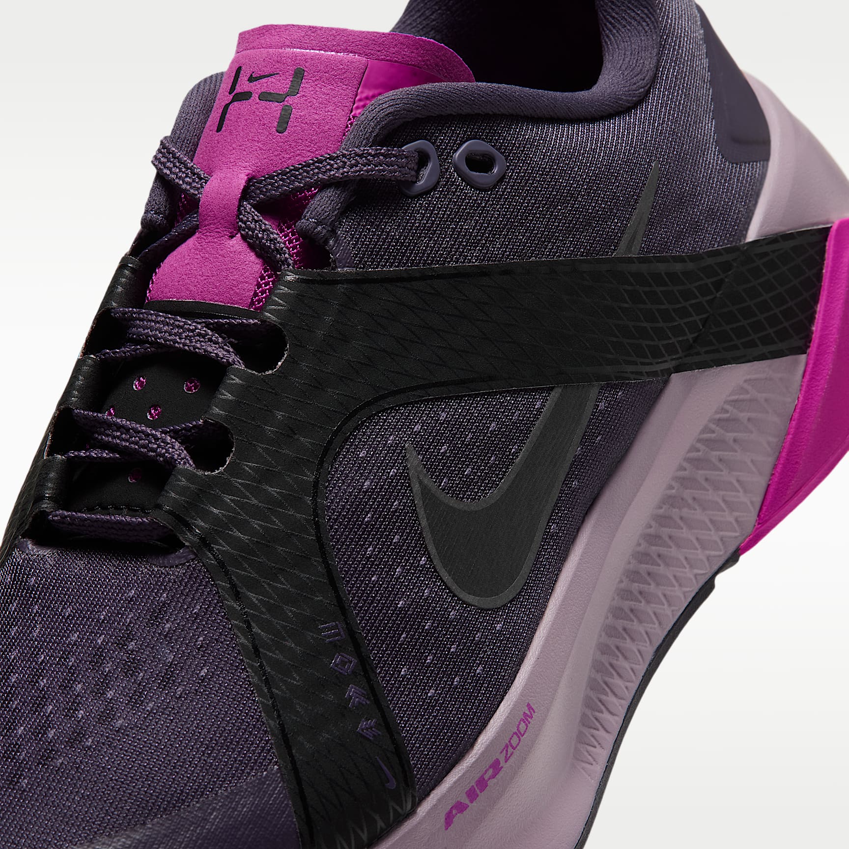 Nike Hybrid RN Trainingsschuh (Damen) – Dark Raisin/Schwarz/Fuchsia Blast/Metallic Dark Grey