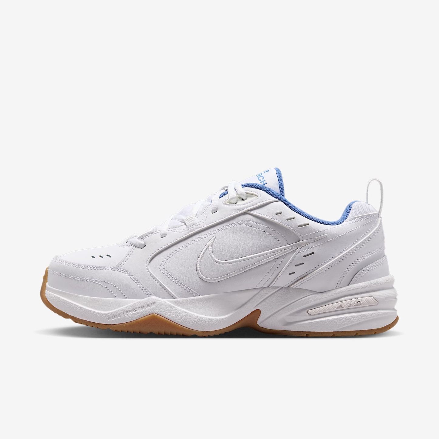 Nike Air Monarch IV Workout-Schuh für Herren – Weiß/Indigo Storm/Gum Light Brown/Weiß