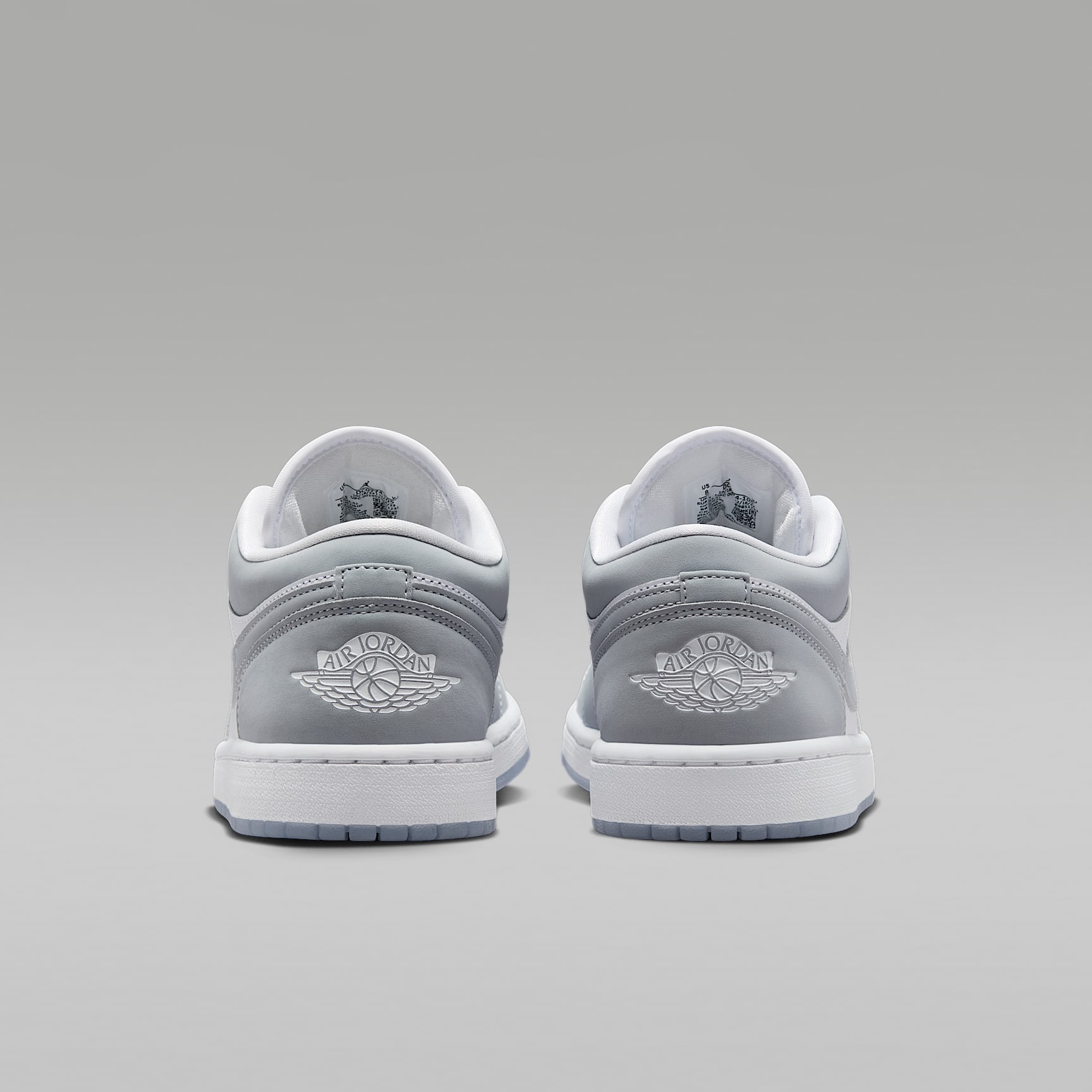 Air Jordan 1 Low Damenschuh – Weiß/Aluminum/Wolf Grey