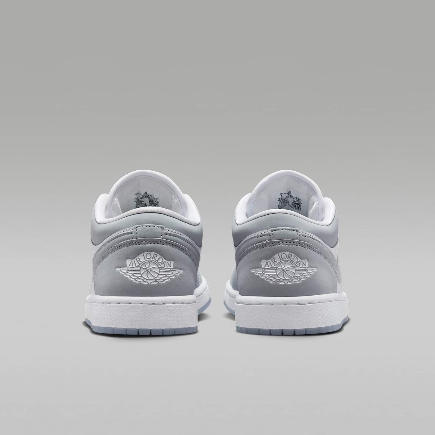 Air Jordan 1 Low Damenschuh – Weiß/Aluminum/Wolf Grey