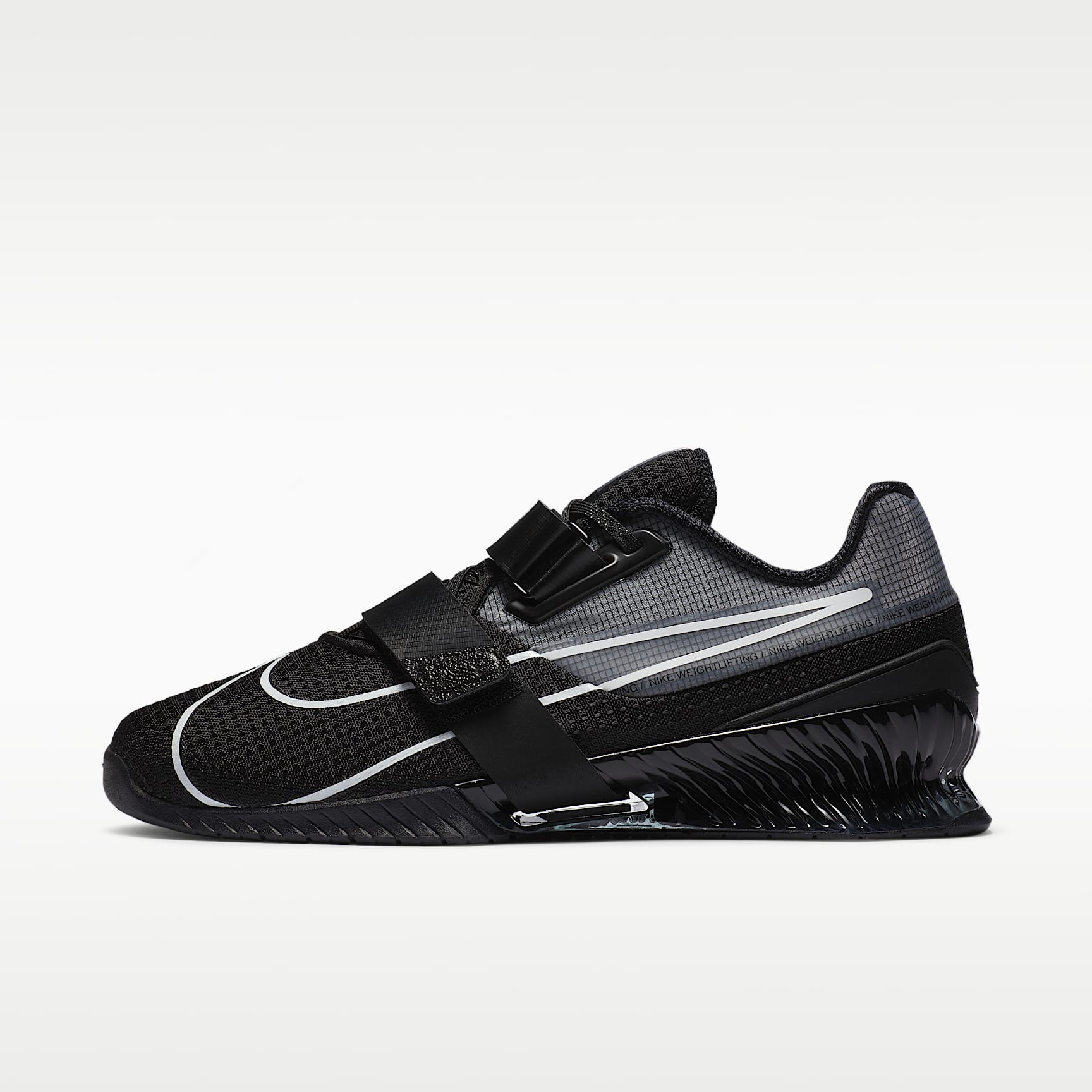 Nike Romaleos 4 Schuhe fürs Gewichtheben – Schwarz/Schwarz/Weiß