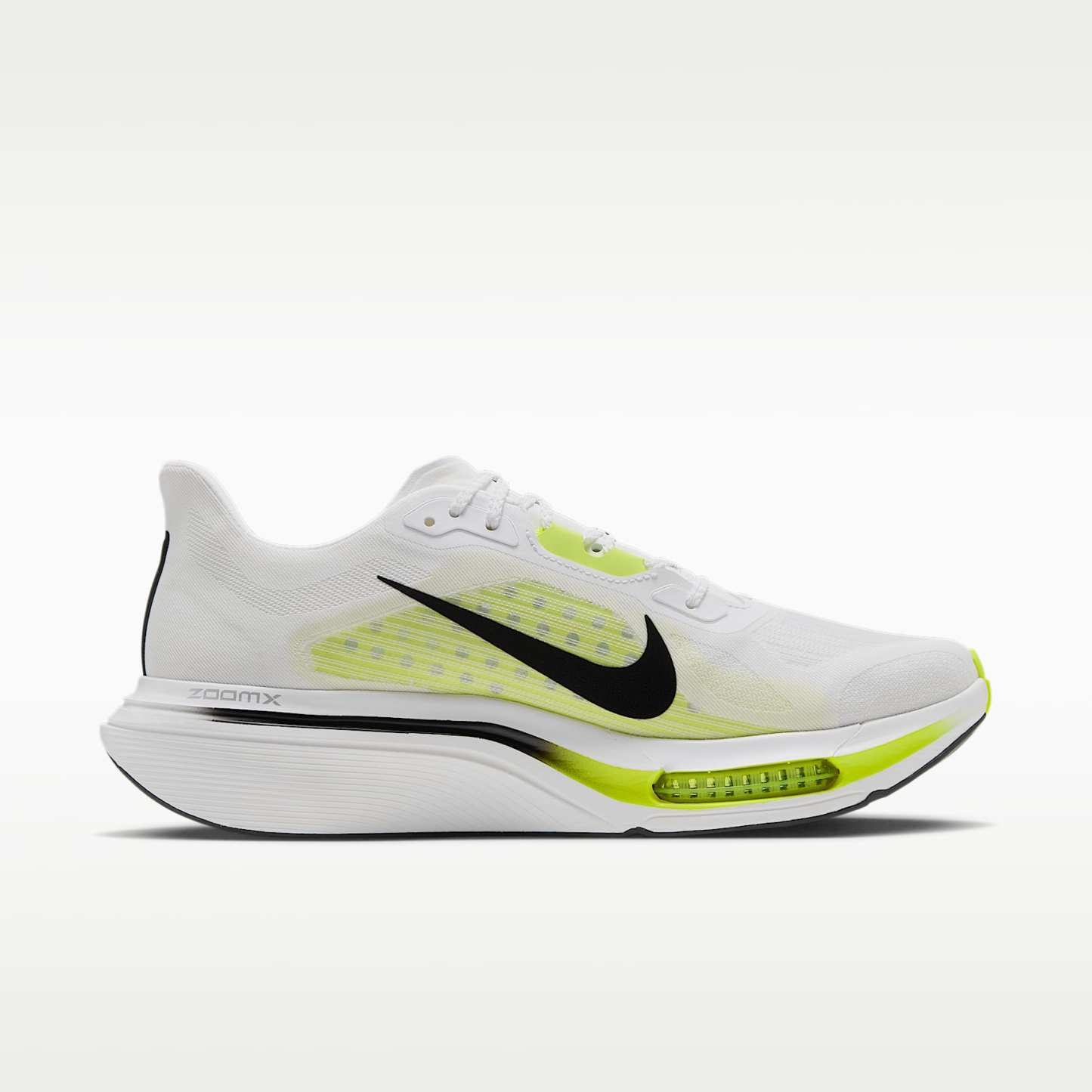 Nike Pegasus Plus 2 Straßenlaufschuh (Herren) – Weiß/Lemon Venom/Schwarz