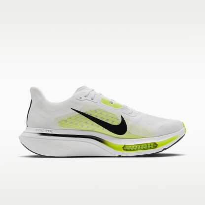 Nike Pegasus Plus 2 Straßenlaufschuh (Herren) – Weiß/Lemon Venom/Schwarz