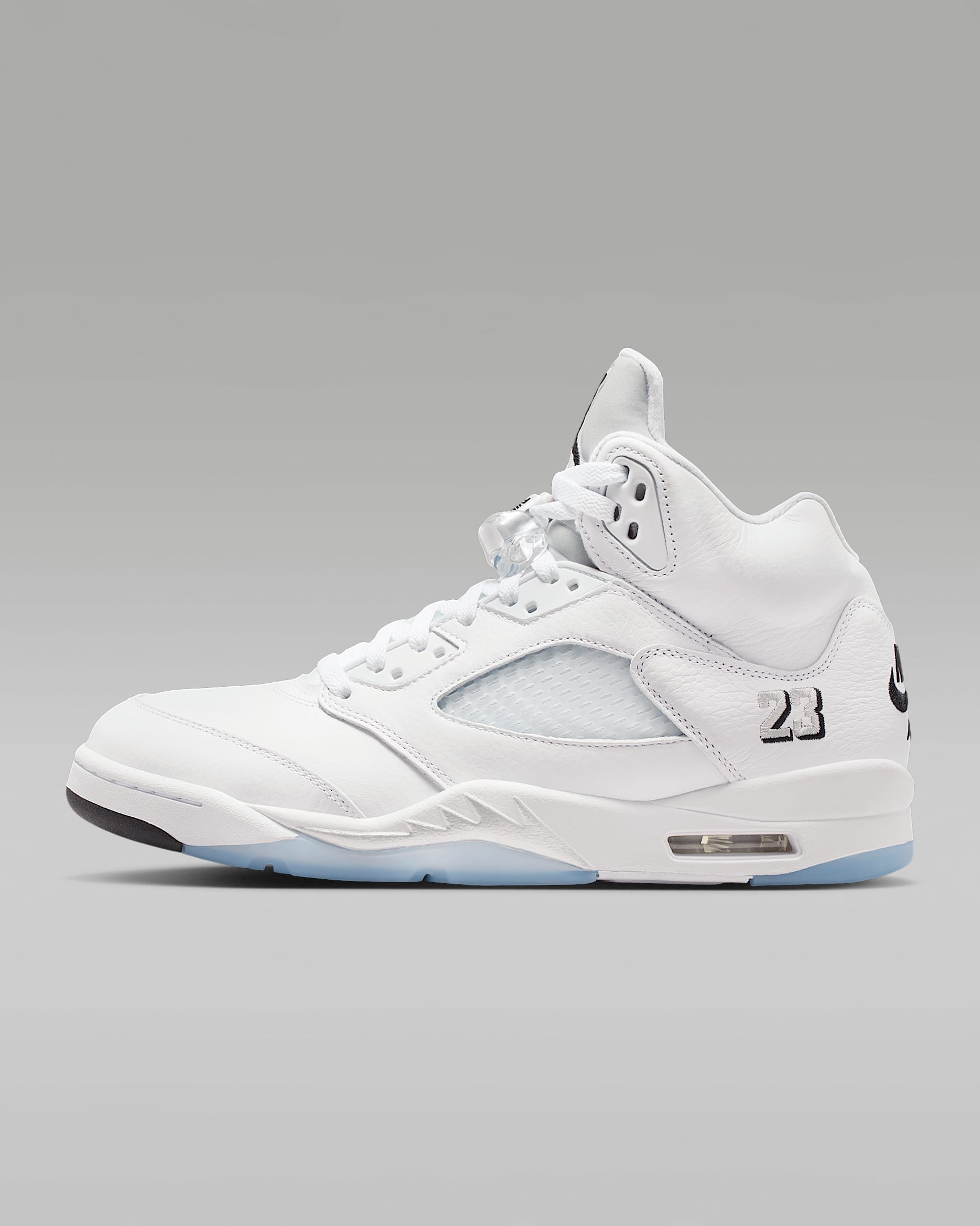 Air Jordan 5 Retro OG "White Metallic" Schuh (Herren) – Weiß/Metallic Silver/Schwarz