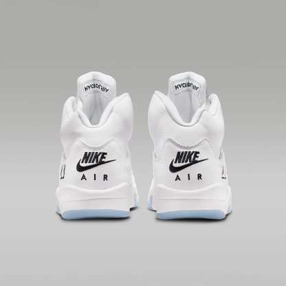 Air Jordan 5 Retro OG "White Metallic" Schuh (Herren) – Weiß/Metallic Silver/Schwarz