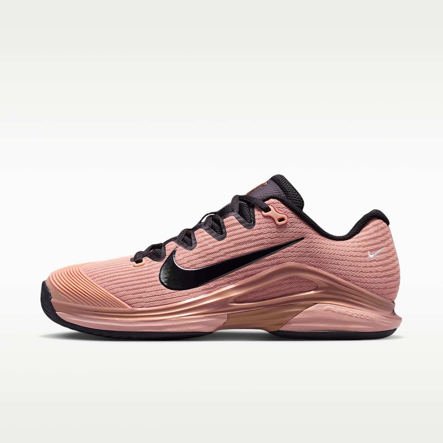 Nike Vapor 12 PRM Tennisschuh für Hartplätze (Damen) – Metallic Red Bronze/Pure Platinum/Schwarz