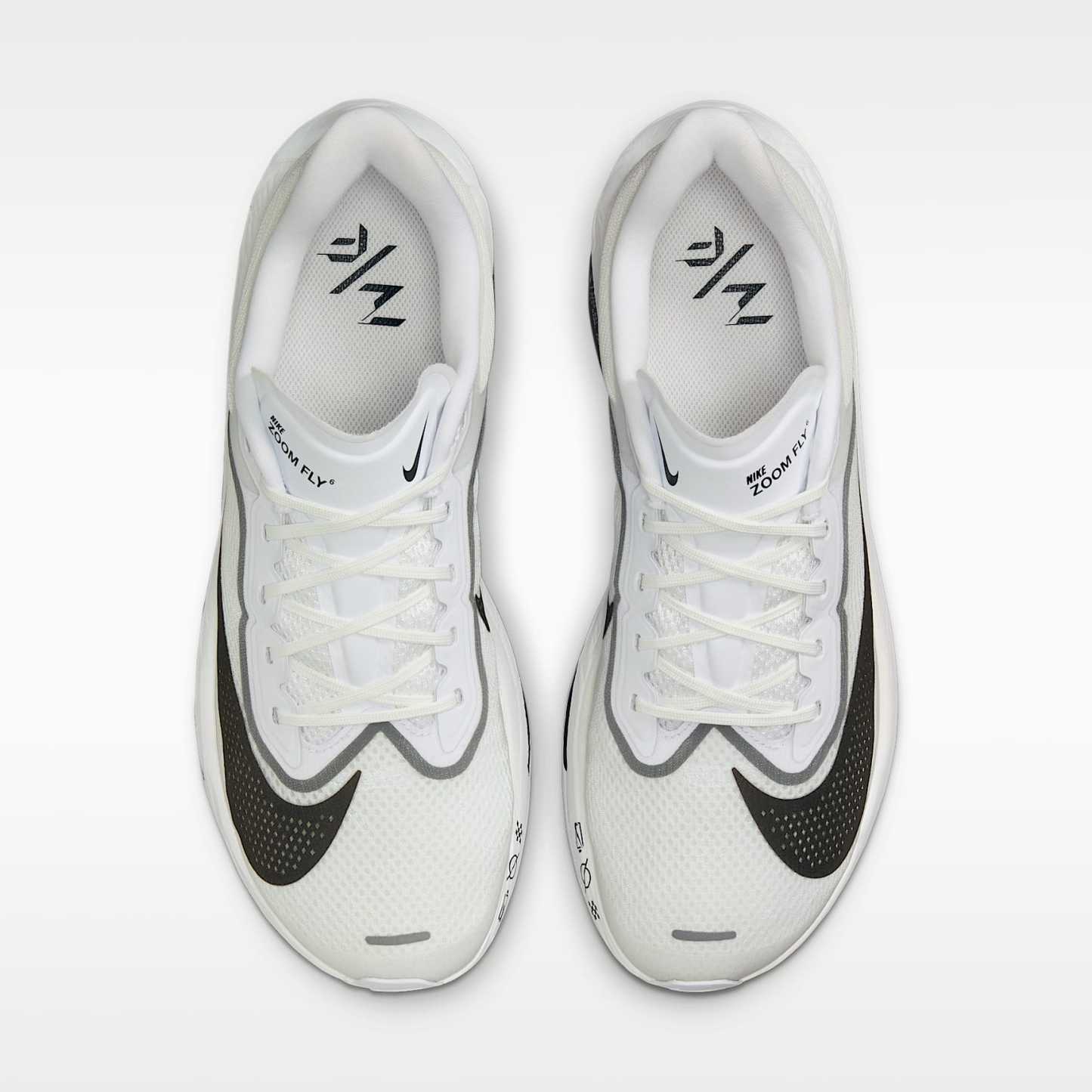 Nike Zoom Fly 6 Straßenlaufschuh für Wettkämpfe (Herren) – Weiß/Smoke Grey/Metallic Silver/Schwarz
