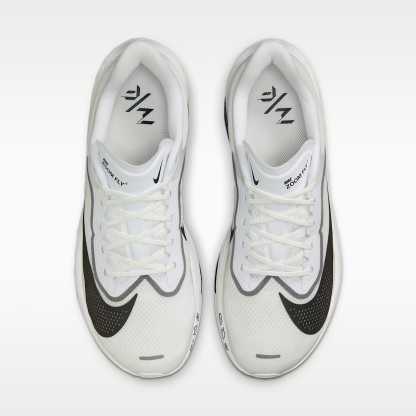 Nike Zoom Fly 6 Straßenlaufschuh für Wettkämpfe (Herren) – Weiß/Smoke Grey/Metallic Silver/Schwarz