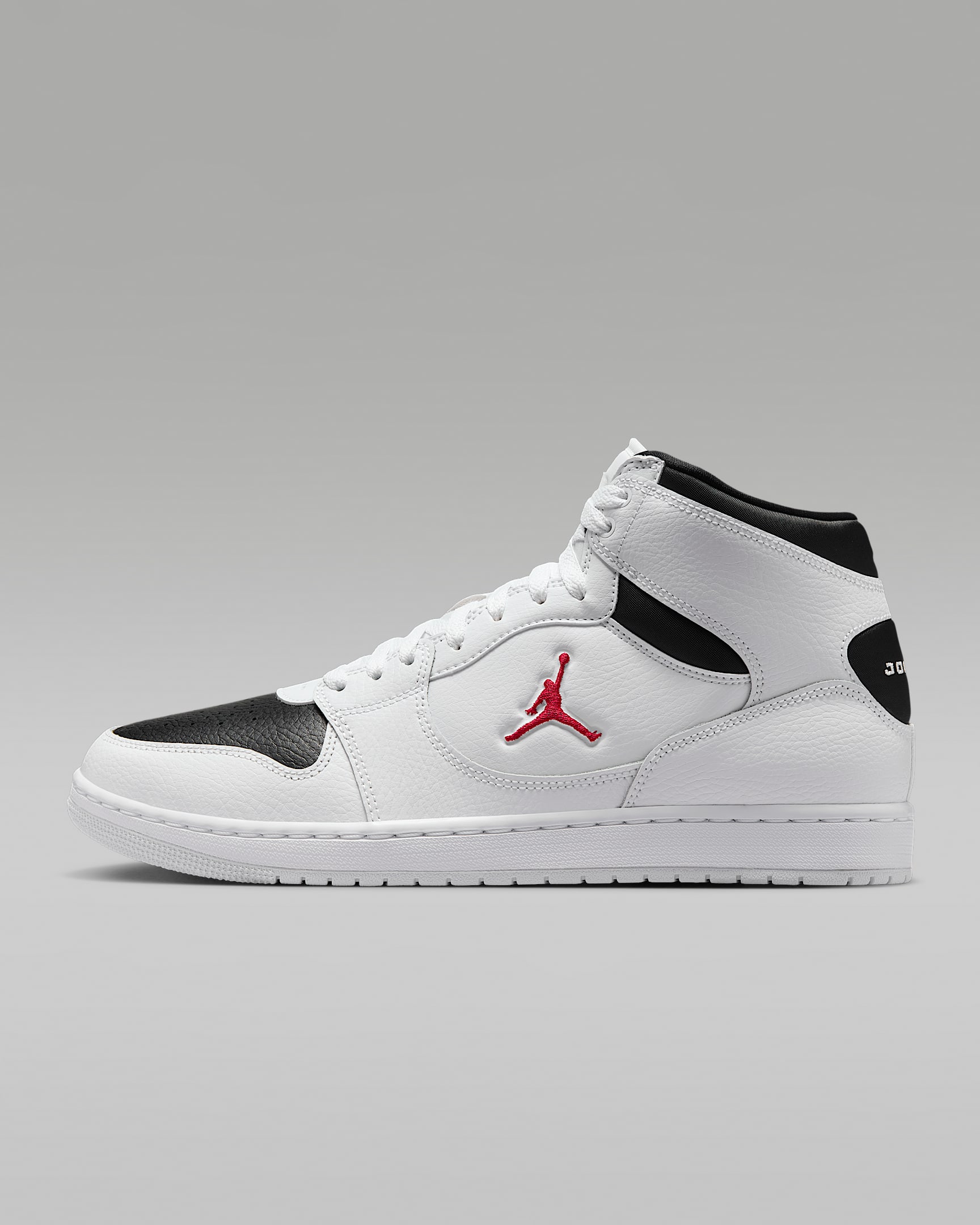 Jordan Court Connect Mid Herrenschuhe – Weiß/Schwarz/Gym Red