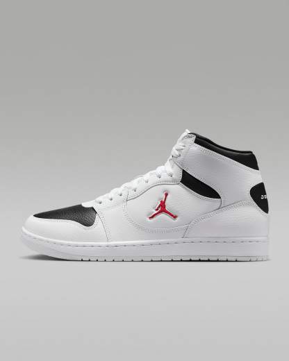 Jordan Court Connect Mid Herrenschuhe – Weiß/Schwarz/Gym Red