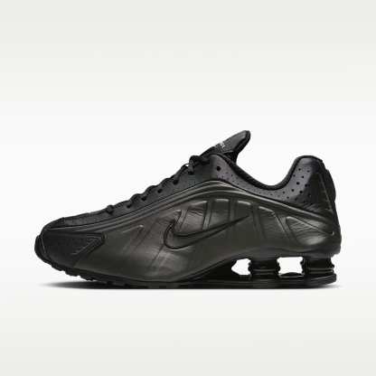 Nike Shox R4 Schuh (Herren) – Schwarz/Schwarz/Bright Crimson/Schwarz