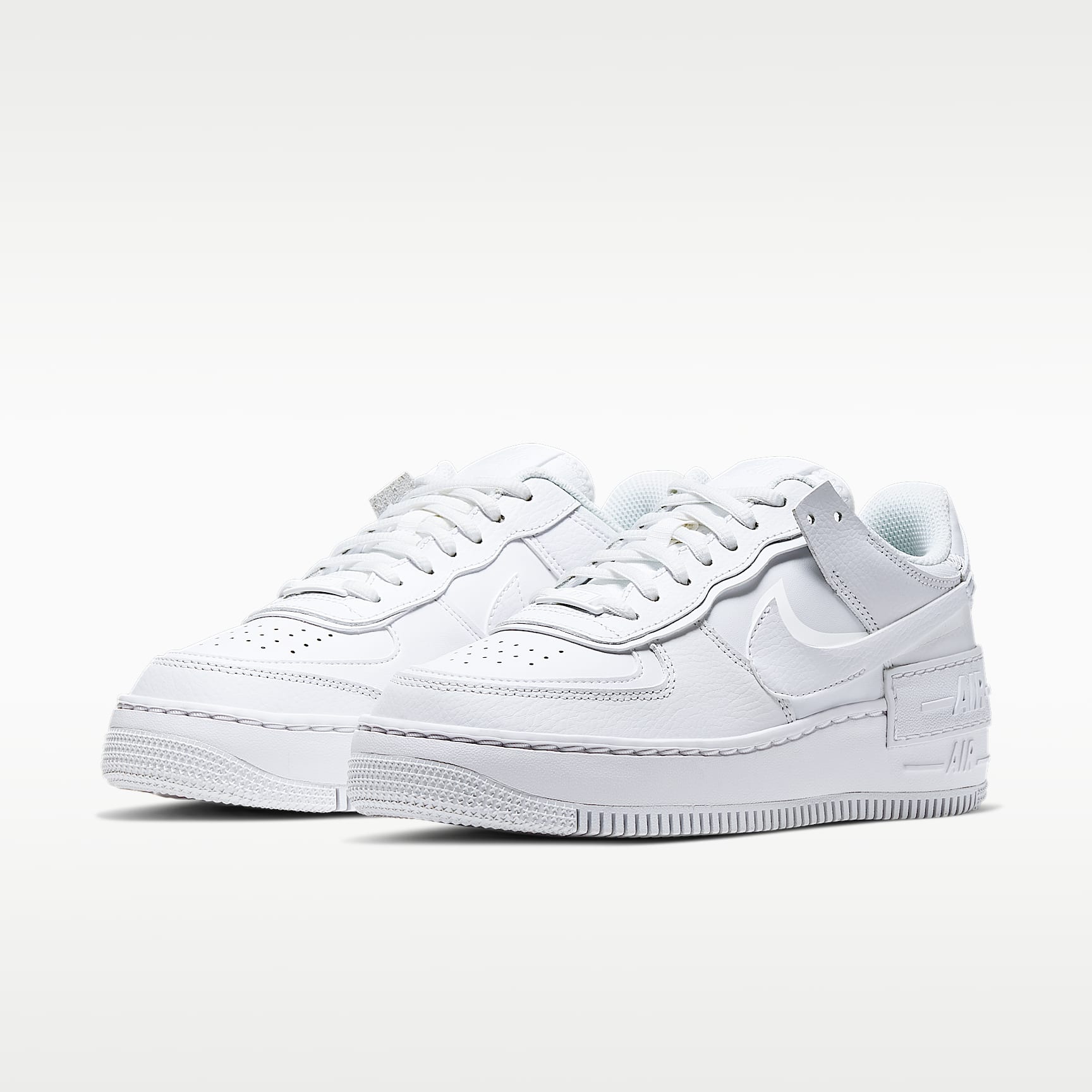 Nike Air Force 1 Shadow Damenschuhe – Weiß/Weiß/Weiß