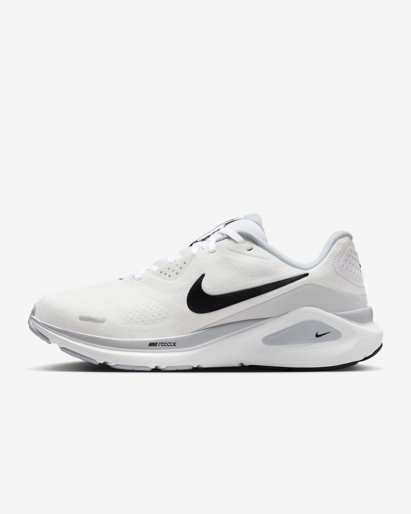 Nike Structure 26 Straßenlaufschuh (Damen) – Weiß/Pure Platinum/Schwarz