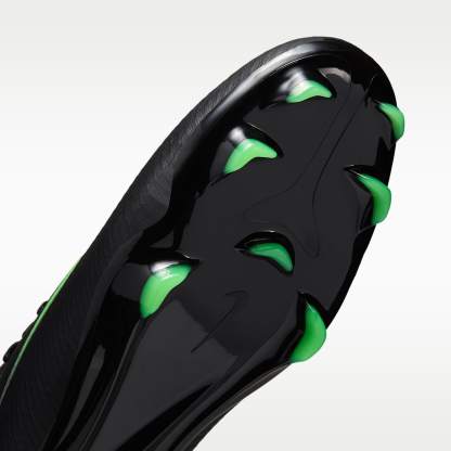Nike Mercurial Vapor 17 Pro Low-Top-Fußballschuh für normalen Rasen – Schwarz/Schwarz/Illusion Green