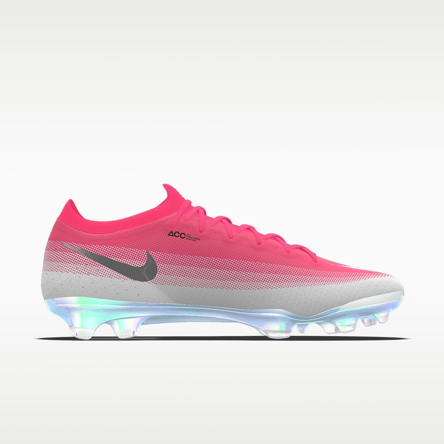 Nike Mercurial Vapor 17 Elite By You personalisierbarer Low-Top-Fußballschuh für normalen Rasen – Bright Crimson/Weiß [4510677869]