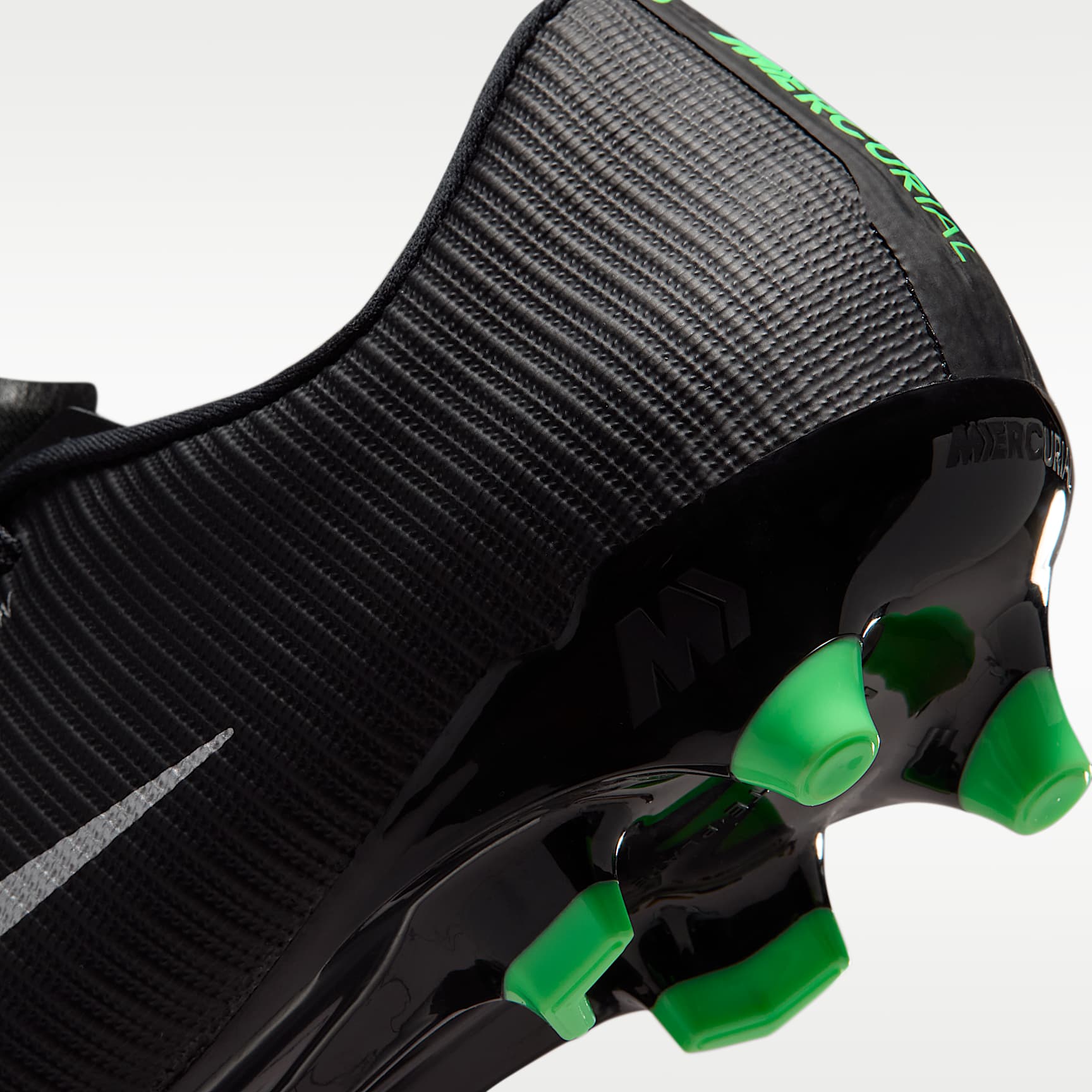 Nike Mercurial Vapor 17 Academy Low-Top-Fußballschuh für verschiedene Böden – Schwarz/Schwarz/Illusion Green