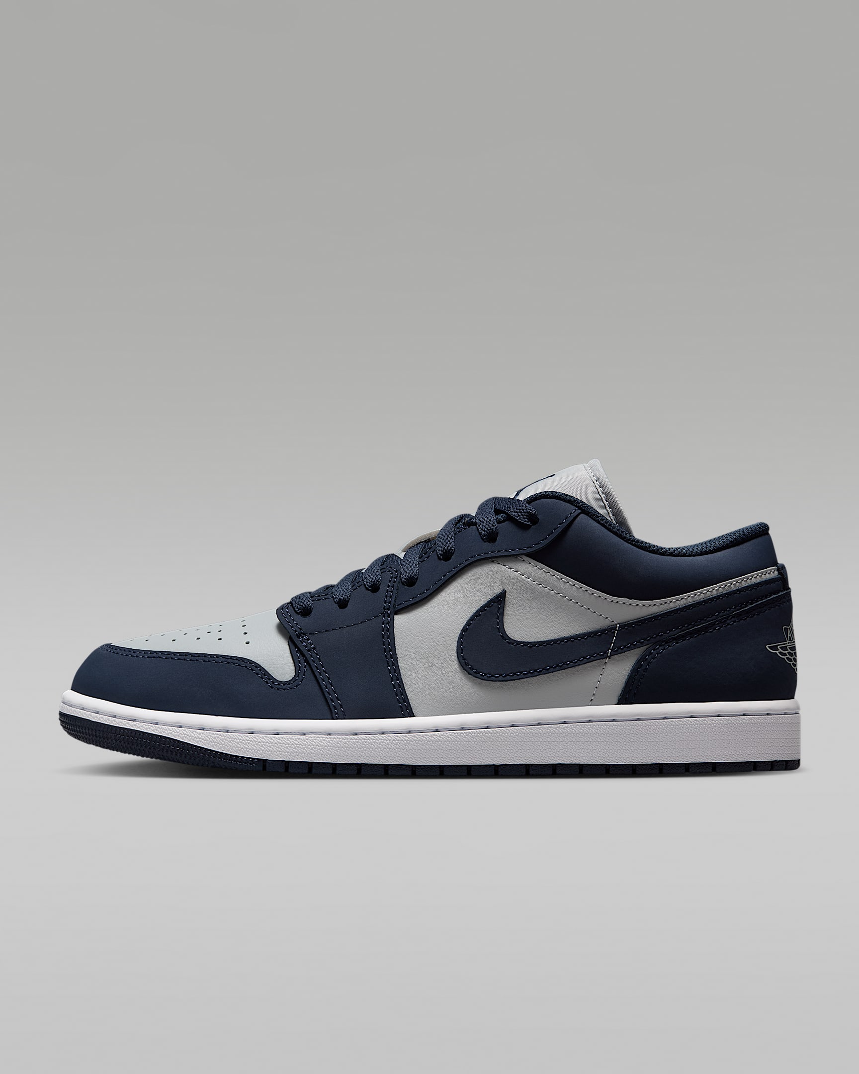 Air Jordan 1 Low Herrenschuh – Obsidian/Grey Fog/Pink Foam/Obsidian