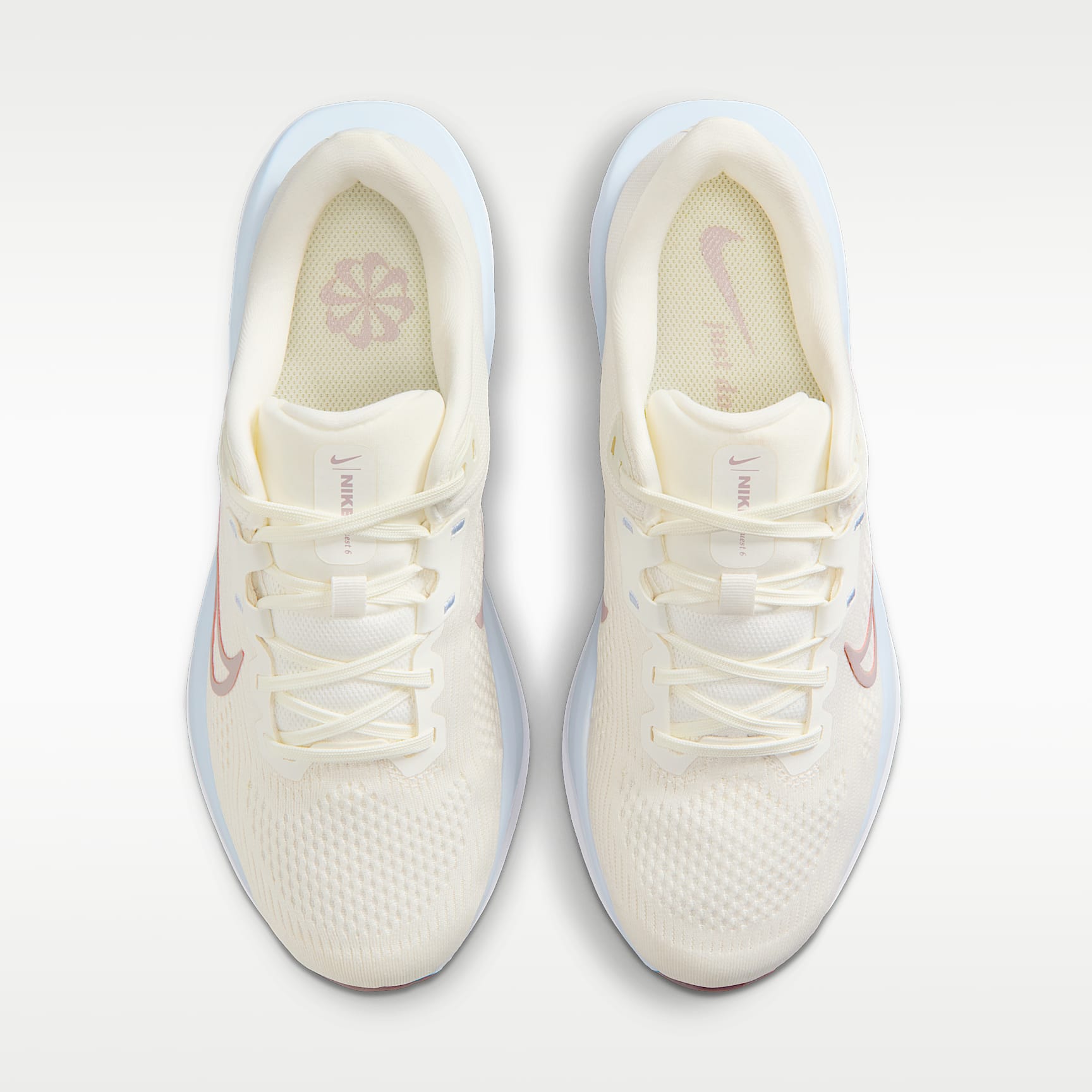 Nike Quest 6 Straßenlaufschuh (Damen) – Sail/Hydrogen Blue/Tattoo/Particle Rose