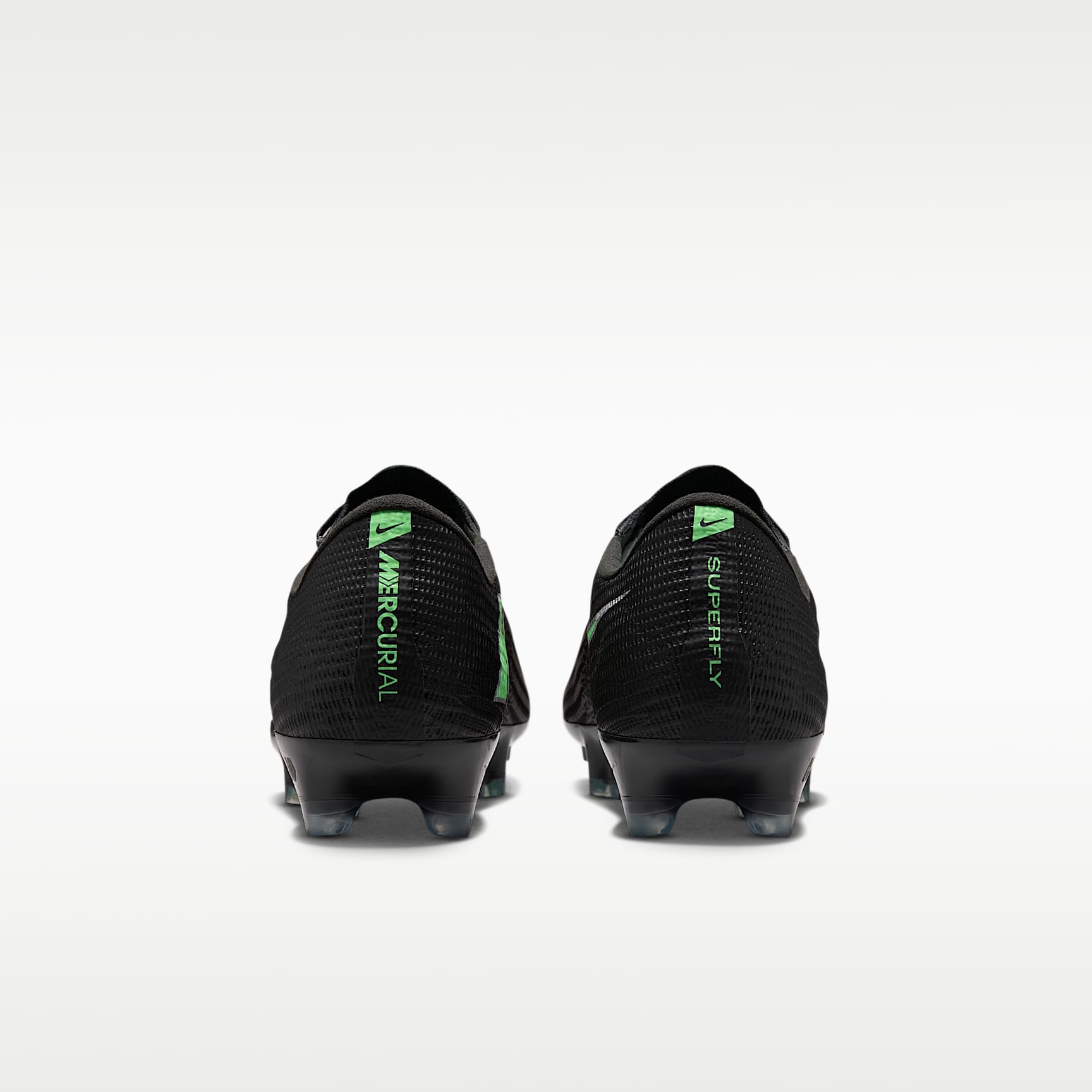 Nike Mercurial Superfly 11 Elite Low-Top-Fußballschuh für normalen Rasen – Schwarz/Schwarz/Illusion Green