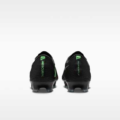 Nike Mercurial Superfly 11 Elite Low-Top-Fußballschuh für normalen Rasen – Schwarz/Schwarz/Illusion Green