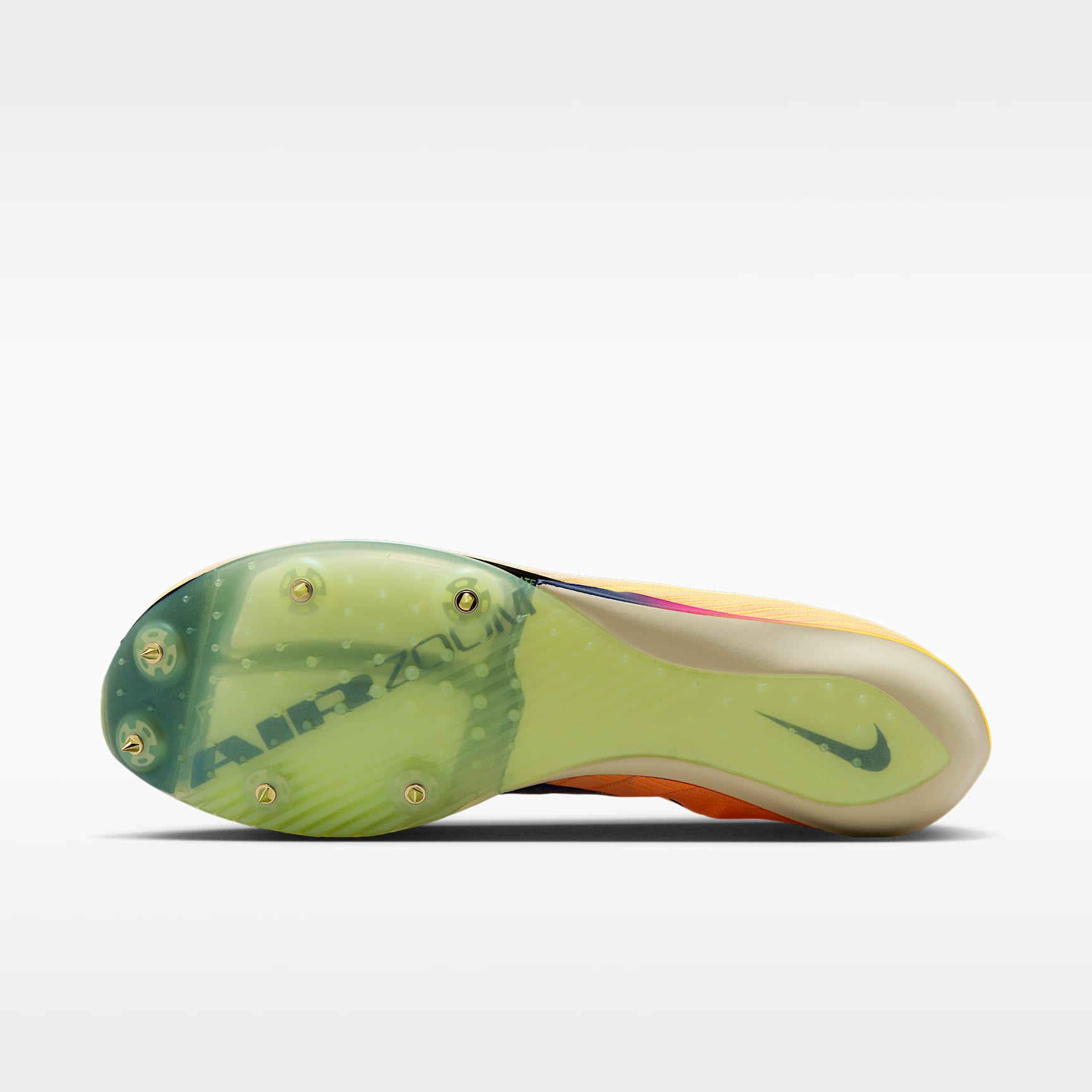 Nike Maxfly 2 Leichtathletik-Sprint-Spikes – Citron Pulse/Volt Ice/Vivid Purple/Indigo Burst