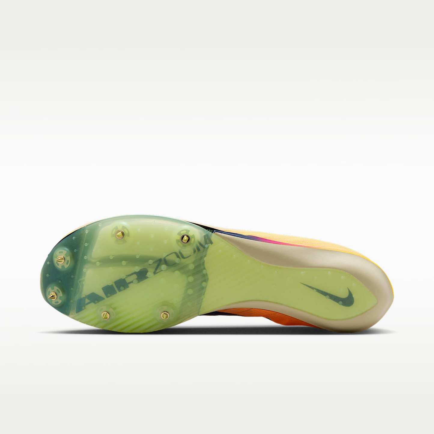 Nike Maxfly 2 Leichtathletik-Sprint-Spikes – Citron Pulse/Volt Ice/Vivid Purple/Indigo Burst