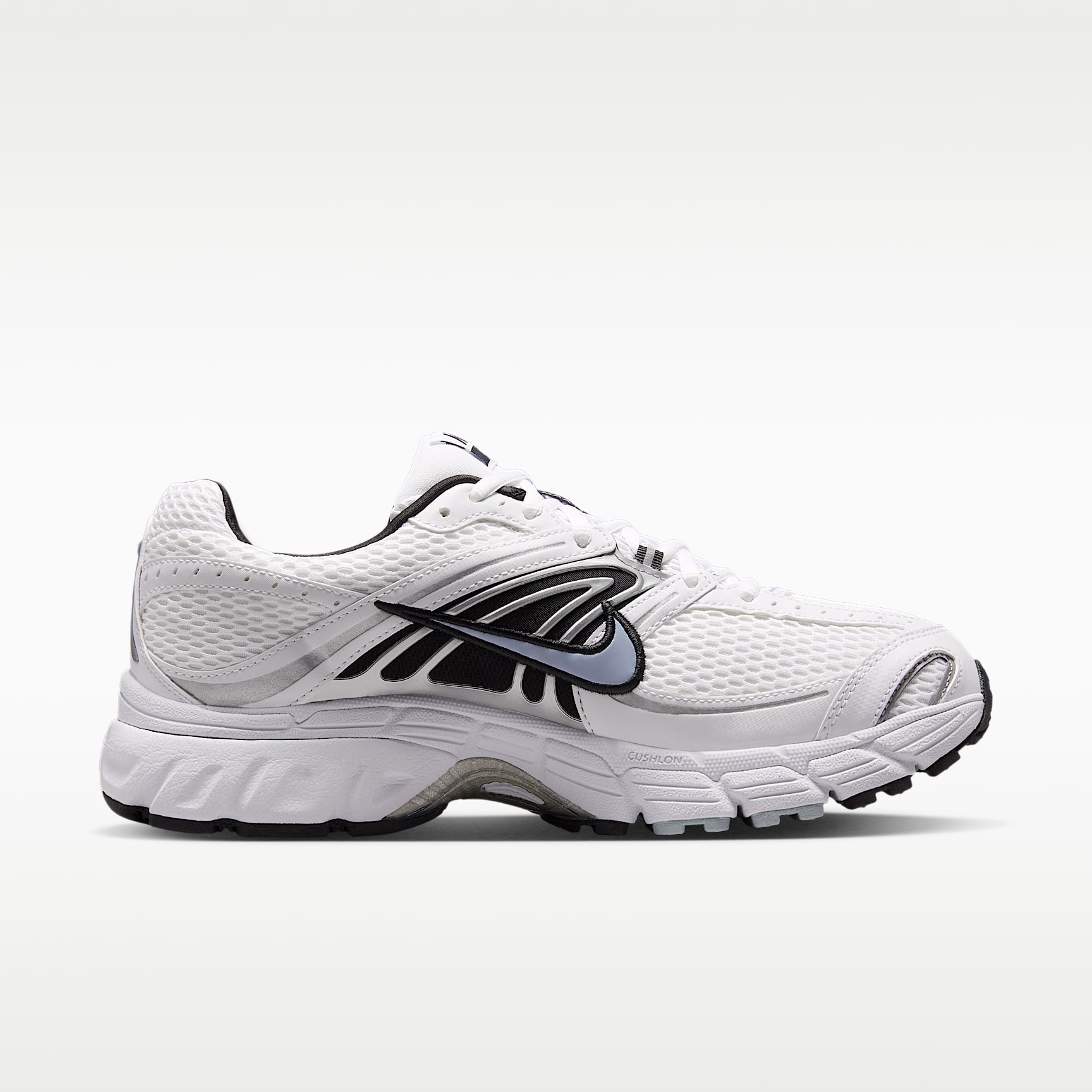 Nike Air Max Moto 2K Schuh (Herren) – Weiß/Light Armory Blue/Metallic Silver/Schwarz