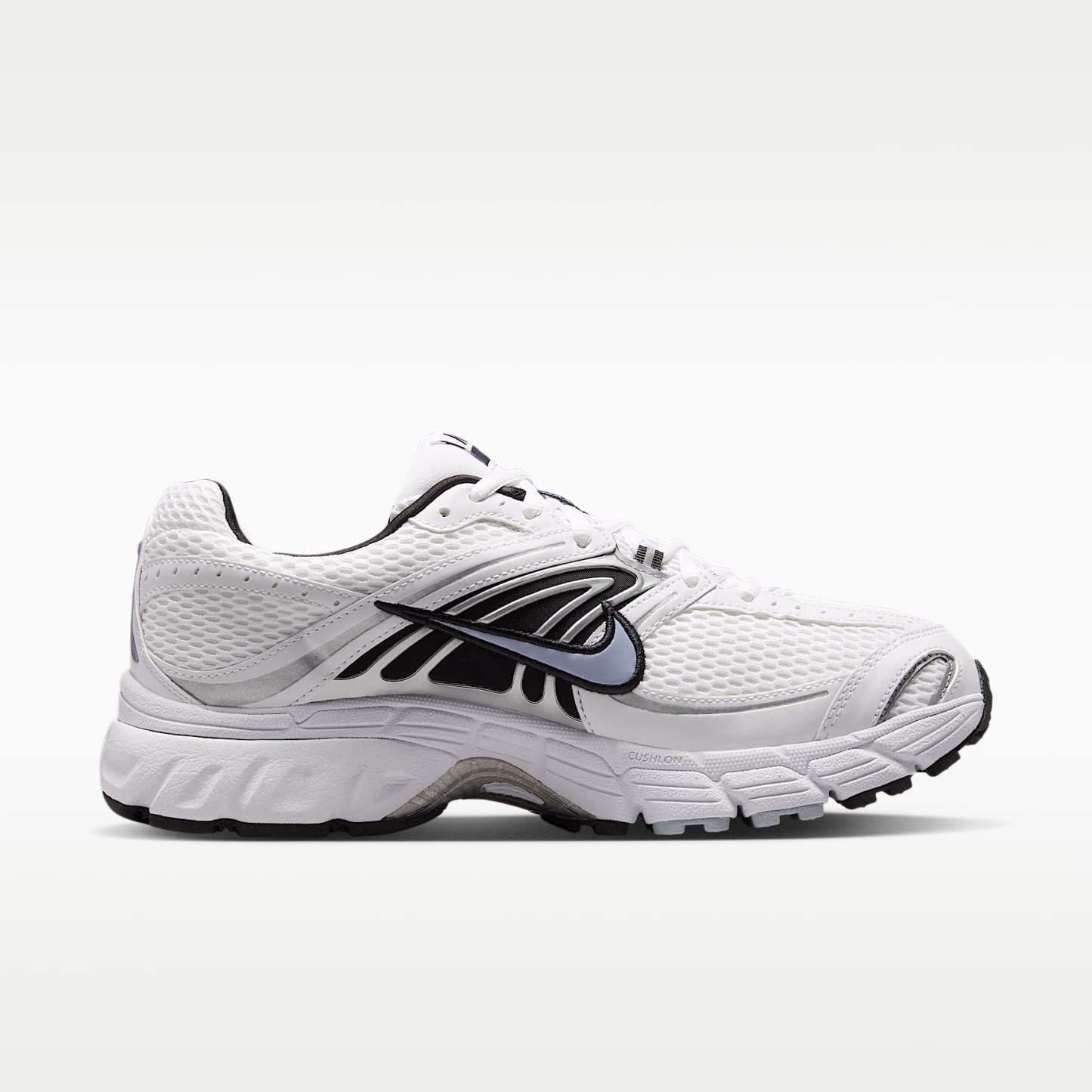Nike Air Max Moto 2K Schuh (Herren) – Weiß/Light Armory Blue/Metallic Silver/Schwarz