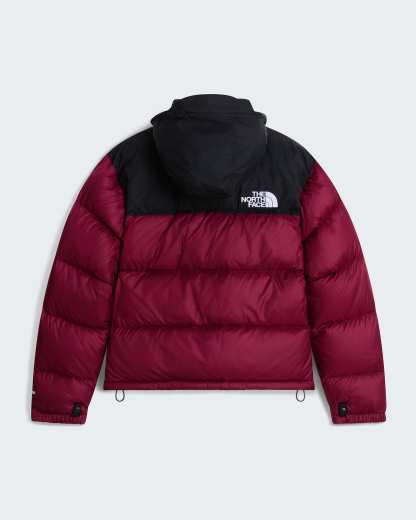1996 Retro Nuptse Jacke für Damen – Burgundy Crush-TNF Black