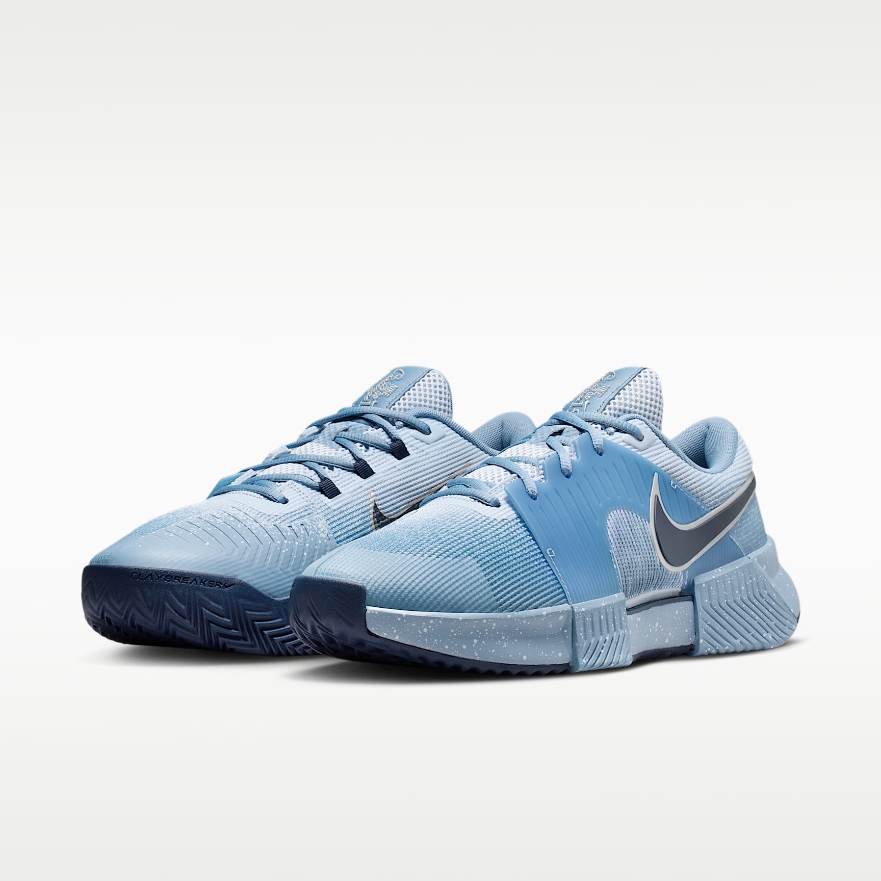 Nike GP Challenge 1.5 PRM Tennisschuhe für den Clay Court (Herren) – Hydrogen Blue/Work Blue/Metallic Silver/Midnight Navy