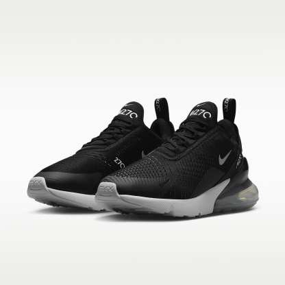 Nike Air Max 270 Damenschuh – Schwarz/Weiß/Metallic Silver