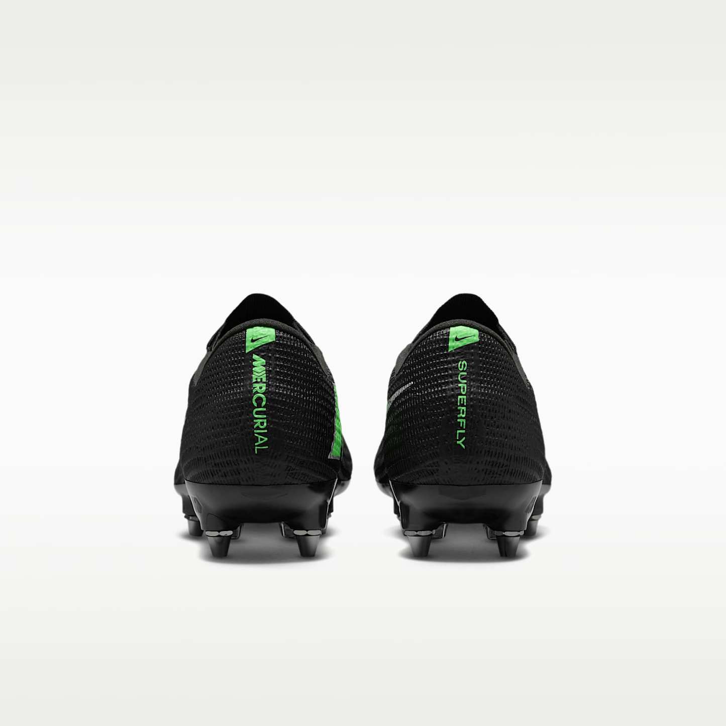Nike Mercurial Superfly 11 Elite Low-Top-Fußballschuh für weichen Rasen – Schwarz/Schwarz/Illusion Green
