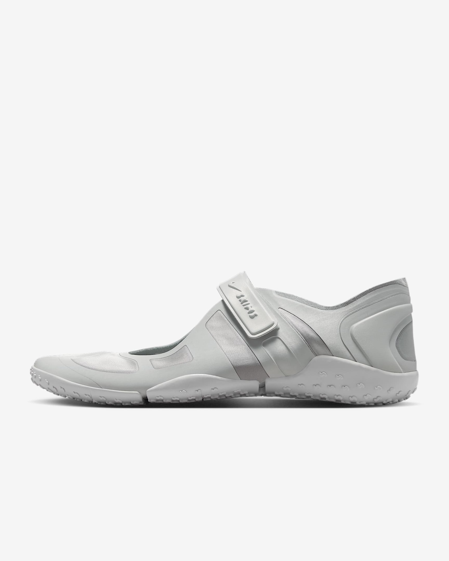 NikeSKIMS Rift Satin Schuh (Damen) – Night Silver/Base Grey/Medium Silver/Night Silver