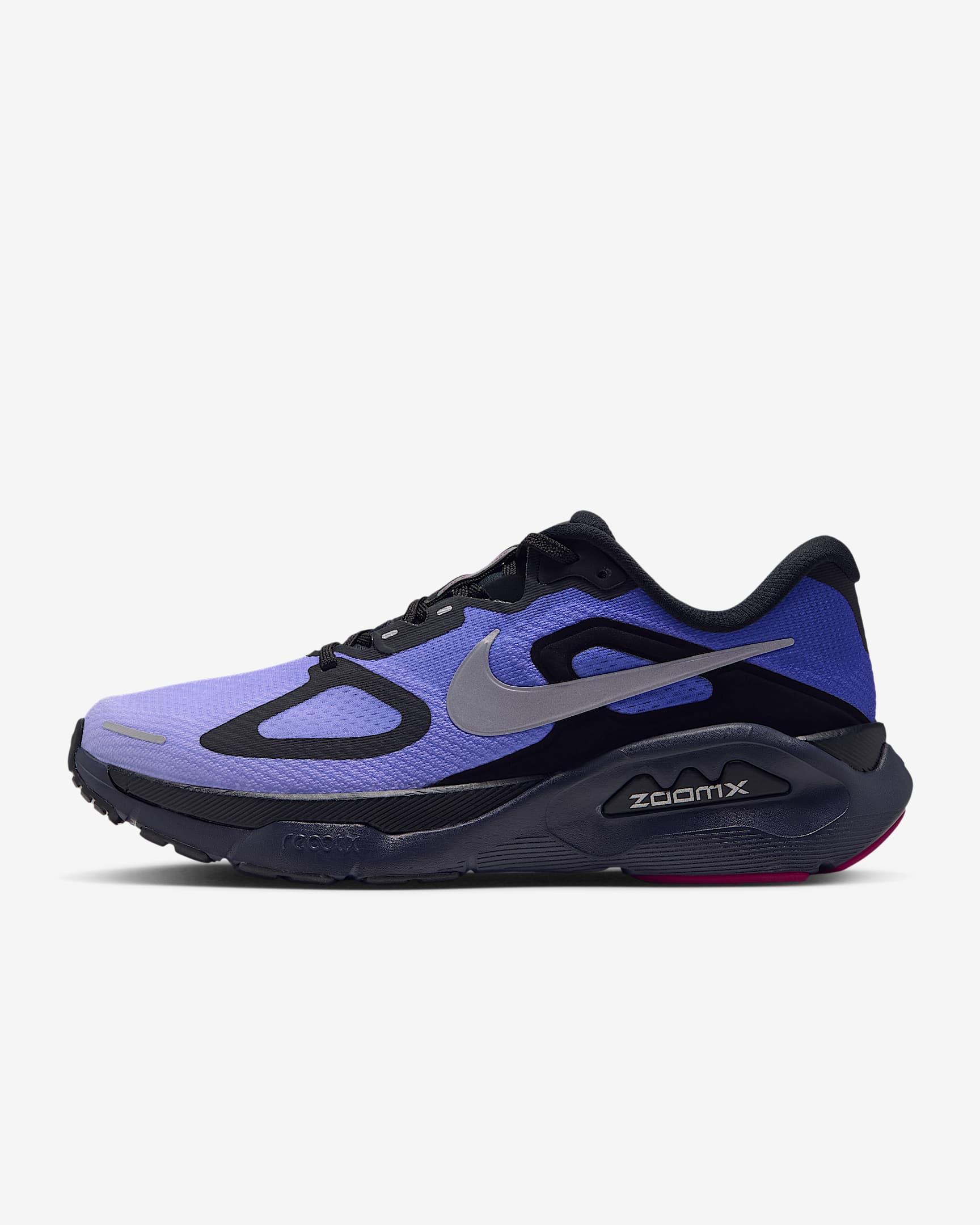 Nike Structure Plus Straßenlaufschuh (Damen) – Schwarz/Persian Violet/Purple Pulse/Metallic Silver
