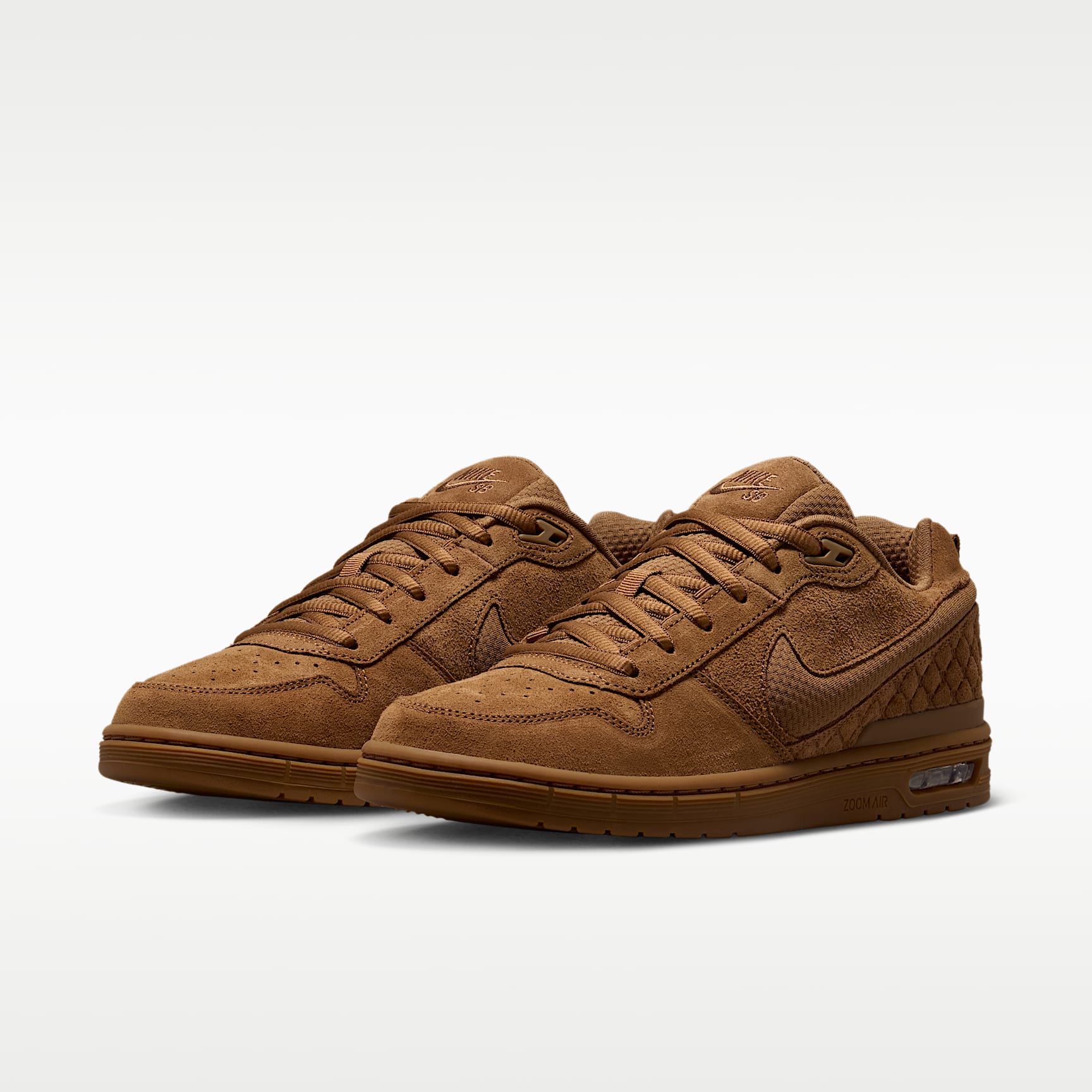 Nike SB Zoom Air Paul Rodriguez Low Skateboardschuh – Light British Tan/University Red/Schwarz/Light British Tan