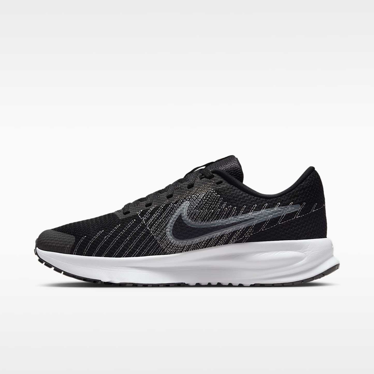 Nike Run Defy Straßenlaufschuh (Damen) – Schwarz/Wolf Grey/Weiß