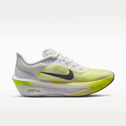 Nike Zoom Fly 6 Straßenlaufschuh für Wettkämpfe (Herren) – Weiß/Lemon Venom/Lemon Chiffon/Anthracite