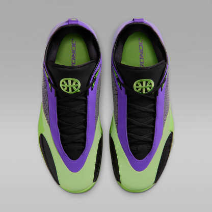 Jordan Triangle Quai 54 Basketballschuhe – Action Grape/Schwarz/Weiß/Key Lime