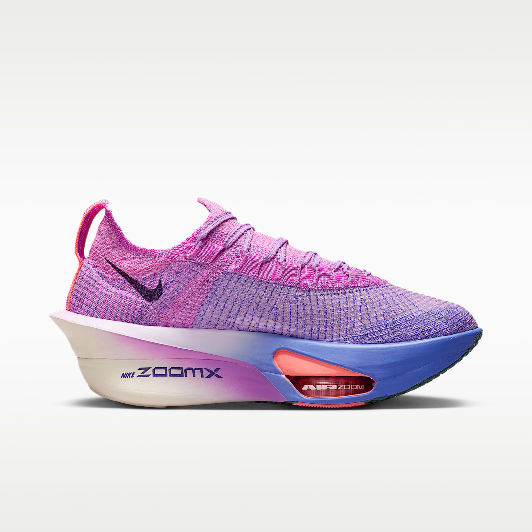 Nike Alphafly 3 Damen-Straßenlaufschuh für Wettkämpfe – Fuchsia Glow/Bright Violet/Sapphire/Purple Dynasty