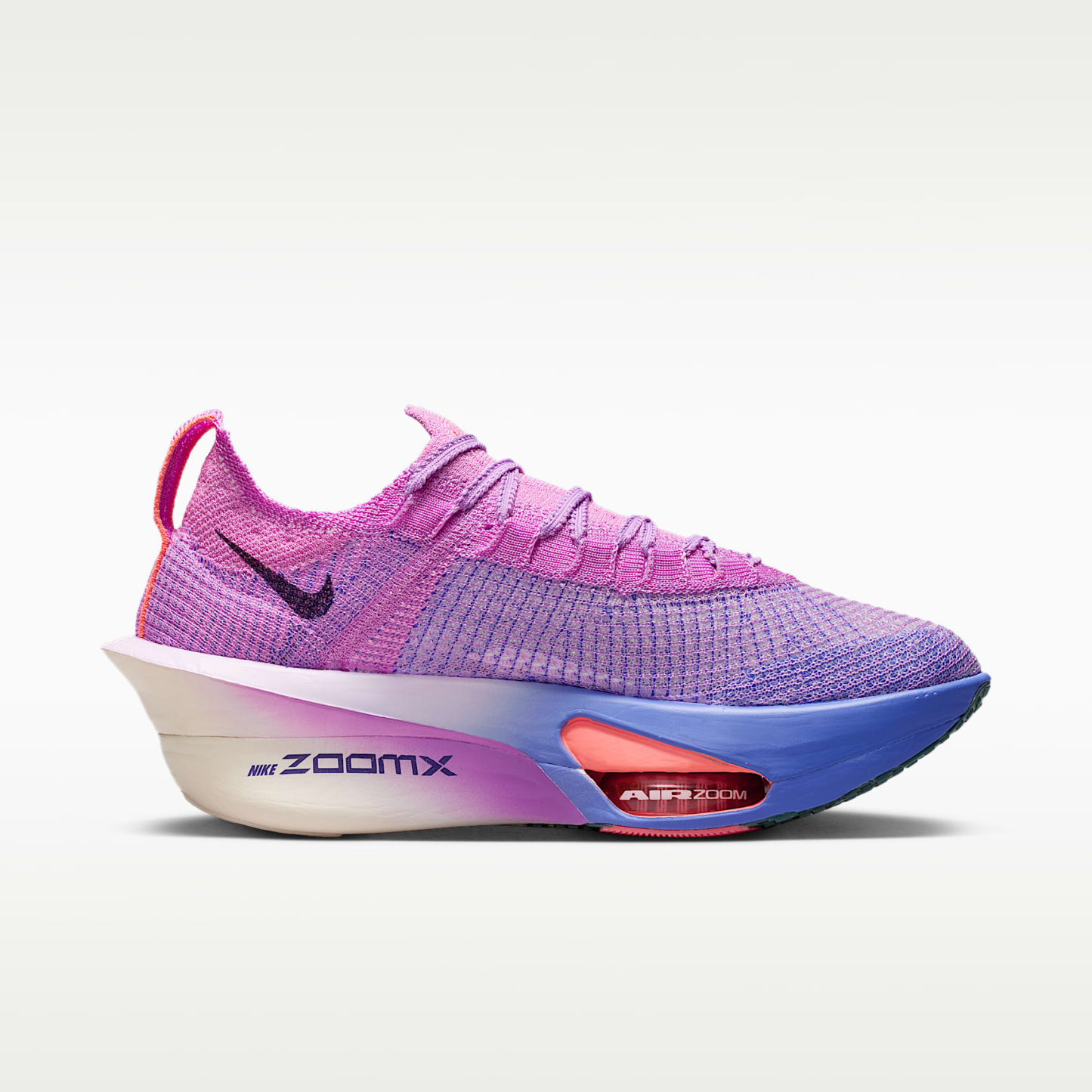Nike Alphafly 3 Damen-Straßenlaufschuh für Wettkämpfe – Fuchsia Glow/Bright Violet/Sapphire/Purple Dynasty