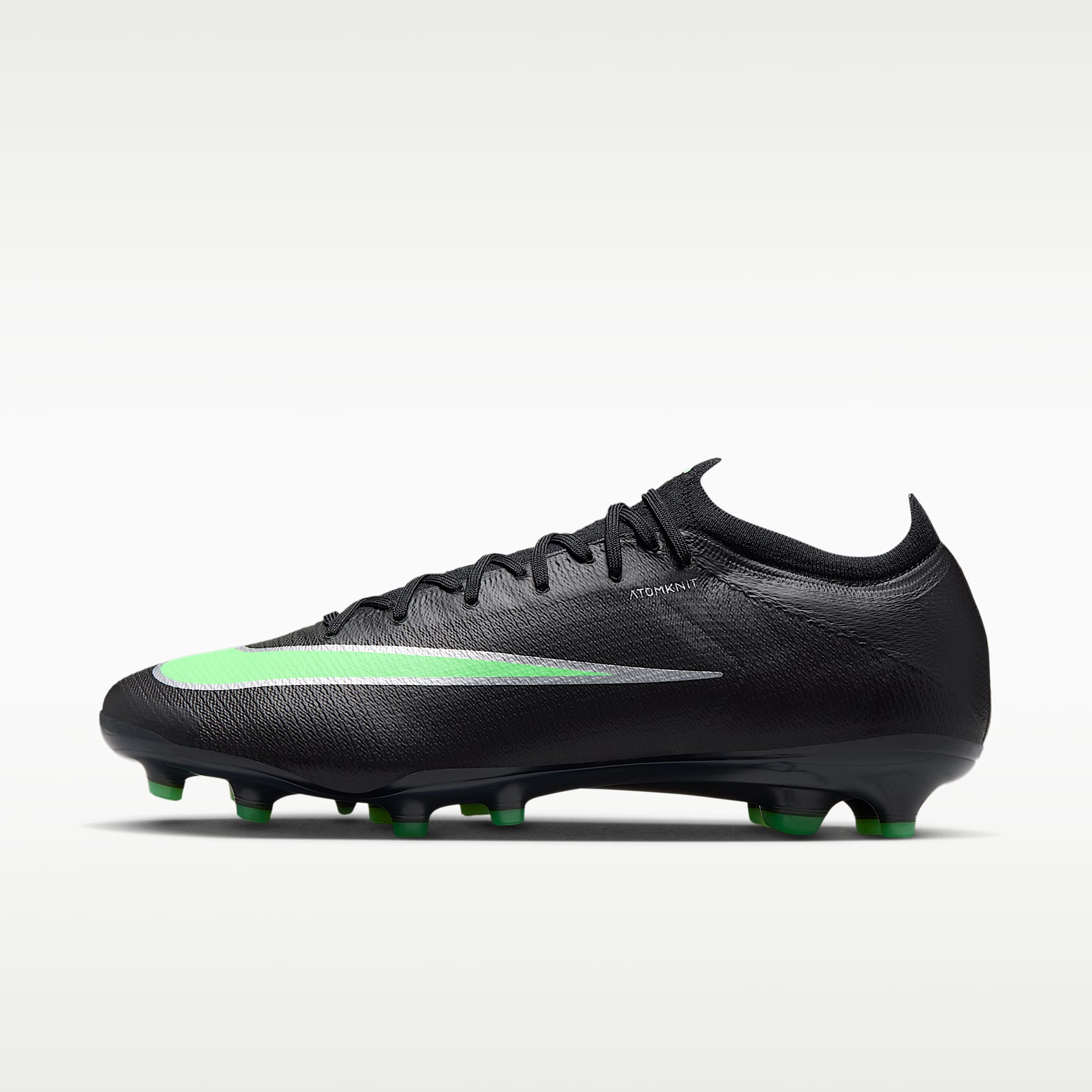 Nike Mercurial Vapor 17 Elite Low-Top-Fußballschuh für Kunstrasen – Schwarz/Schwarz/Illusion Green
