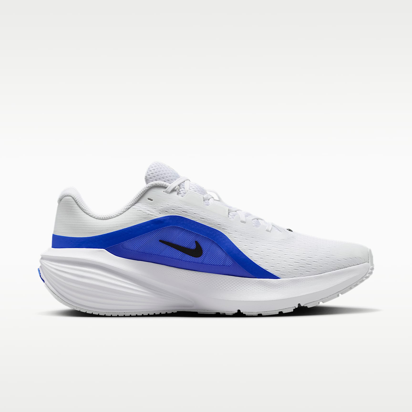 Nike Downshifter 14 Straßenlaufschuh (Herren) – Weiß/Racer Blue/Anthracite/Schwarz