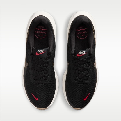 Nike Revolution 8 Straßenlaufschuh (Damen) – Schwarz/Fusion Red/Sail/Multi-Color